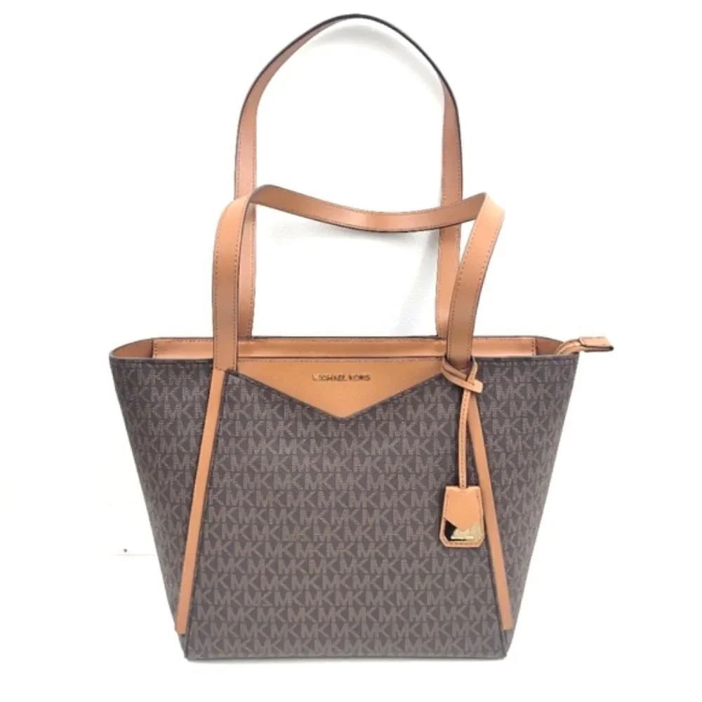 MICHAEL KORS Whitney zip top shoulder tote bag